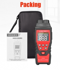 HT632 Wood Testing Instrument Portable Digital Wood Moisture Meter TesterHabotest HT632 Wood Moisture Meter with 0-58.0% with Self Calibration