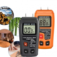 MT01 0-99.9% Two Pins Digital Wood Moisture Meter Wood Humidity Tester Hygrometer Timber Damp Detector Large LCD Display