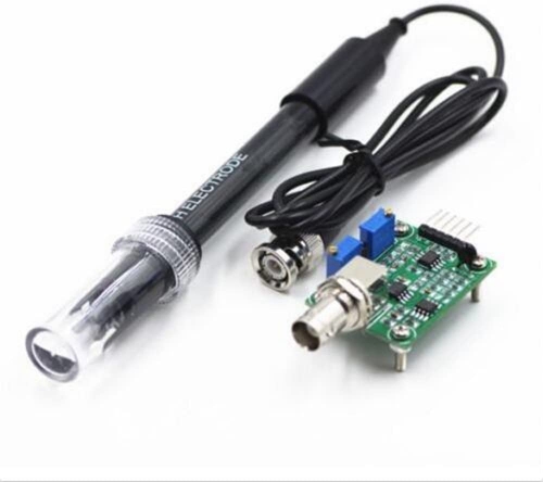 EC-301 Liquid PH Value Detection Sensor Module PH Electrode Probe BNC Monitoring Control Board For Arduino BNC Electrode Probe Controll