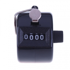 MC-001B 4 Digit Number Mini Hand Held Tally Counter Digital Golf Clicker Manual Training Counting Max. 9999 Counter