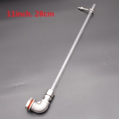 HB-PCT11 11inch 28cm Weldless Sight Gauge Stainless Steel PC Tube High Temp 7/8"Hole Homebrew Kettle/Keg