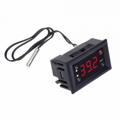W1218 Digital Thermostat DC 12V Temperature Controller For Incubator With Probe Red