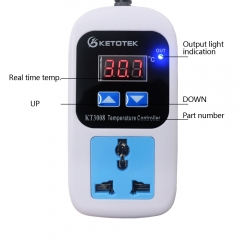 Digital Thermostat AC 110-220V Temperature Controller Regulator Microcomputer Socket Outlets And Switches -50~110C With Sensor