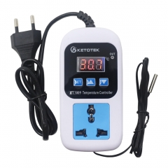 Digital Thermostat AC 110-220V Temperature Controller Regulator Microcomputer Socket Outlets And Switches -50~110C With Sensor