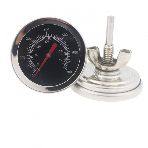 KT-44 Stainless Steel BBQ Barbecue Grill Oven Bimetal Thermometer