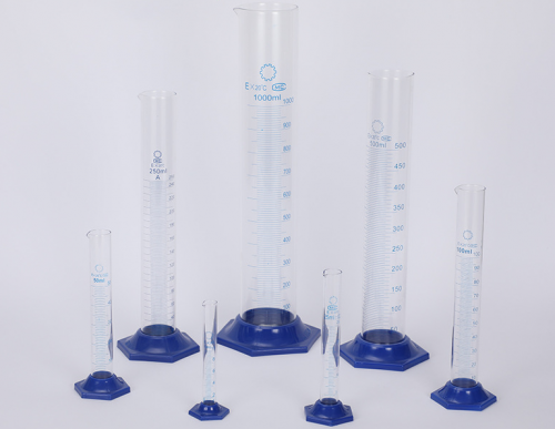 Glass cylinder with plastic stand 10ml 25ml 50ml 100ml 250ml 500ml 1000mlTransparent Water Measuring Glass Measuring Cylinder with stand