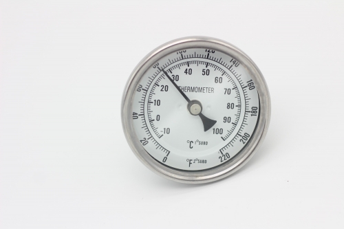 BMT-03 Bi-metal Thermometer -10-100C; 0~220F Degree, WELDLESS WITH 16CM PROBE