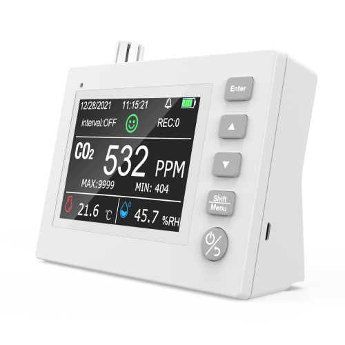 WIFI CO2 Air Quality Meter Desktop Temperature Humidity with LCD screen