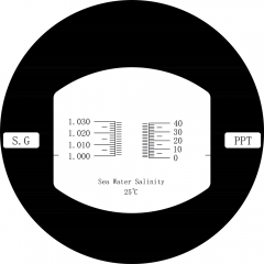 RHS-40 ATC 0-4% salinity 1.000-1.030S.G. optical refractometer