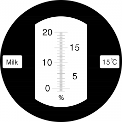 RHB-611 ATC milk 0-20% optical refractometer