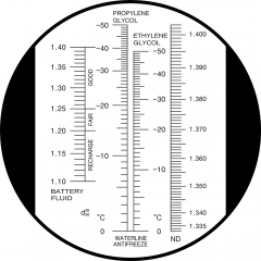 RHA-503S ATC 1.333-1.403nD E-50~0℃ P-50~0℃ B1.10-1.40sg Optical antifreeze battery Refractometer