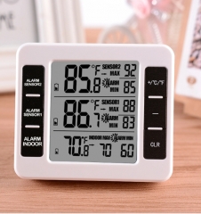 Digital LCD Best Fridge Thermometer with Magnet and Alert Function