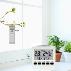 Digital Wireless Hygrometer with Audiable Alarm and Temperature Gague