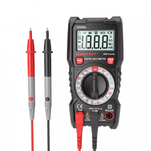 Cheap Hot HT830L Digital Multimeter Voltmeter Ohmmeter Ammeter OHM Voltage Current Tester for Budget User