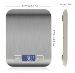 1g/0.1oz Precise Stainless Steel Kitchen Scale LCD Display For Cooking Electronic Baking Weighing Scales