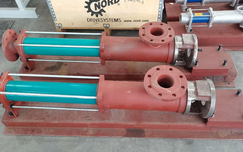 Storage of single screw pumps