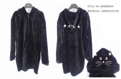 Animal Polyester Flannel Dressing Gown