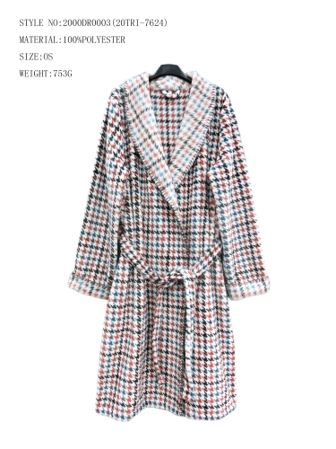 Polyester Flannel Dressing Gown