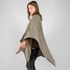 jacquard poncho