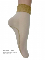 ladies' fancy lurex nylon sock