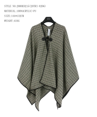 jacquard poncho