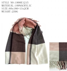 woven plaid scarf