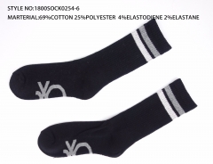 ladies' logo jacquard terry sock