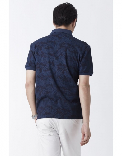 Tropical Print Polo Shirt (Slim fit)