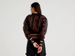 BOMBER JACKET WITH ORGANZA LAYER