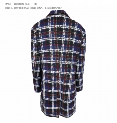 LONG COAT IN YARN DYED CHECK