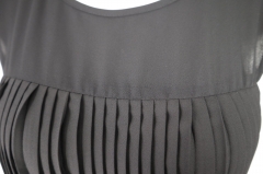 LADIES PLEATED POLYESTER TOP