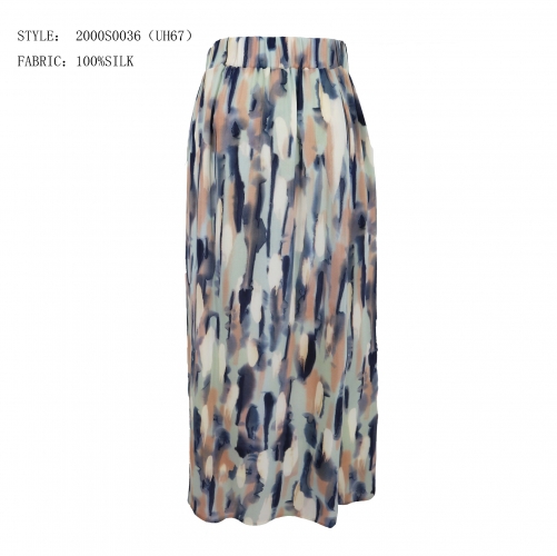 LADIES PRINT SILK SKIRTS