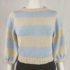 STRIPED KNIT SWEATER