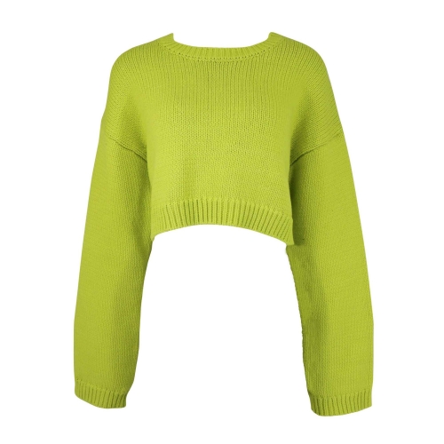 CROPPED KNIT SWEATER