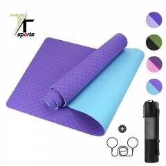 Yoga mat TPE double color