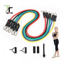 11Pcs Exercise Resistance Tube