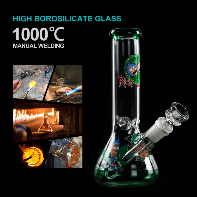 8.3 inches little glass beaker bong