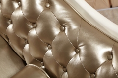 JHC Morocco Dark Pearl Leather Chaise