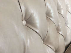 JHS Candace Seaweed Leather Sofa