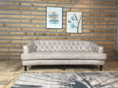 JHS Candace Seaweed Leather Sofa