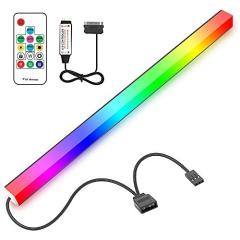 RGBIC Magnetic Addressable RGB LED PC Light Strip Bar with 14key RF Controller