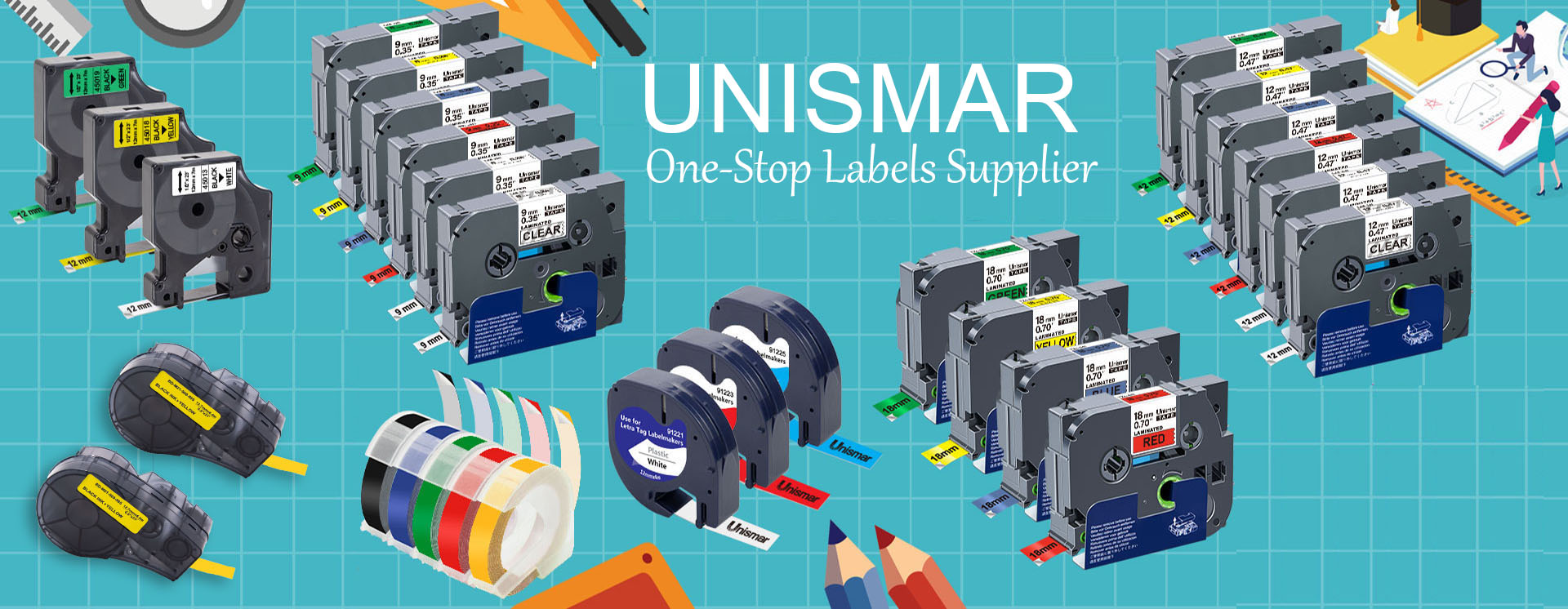 UNISMAR - One-stop supplier of label tape for Brady, Brother and Dymo printer