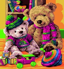 SX- GX411 Paint by numbers - Teddy bear