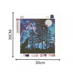 SX-E035  30X30cm  Diamond Painting Kits - Wolf