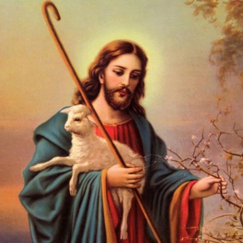 SX-L0919-02  35X35cm  Diamond Painting Kits - Lamb and Jesus