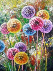 SX-S10097  30X40cm  Diamond Painting Kits - Dandelion