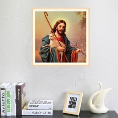 SX-L0919-02  35X35cm  Diamond Painting Kits - Lamb and Jesus