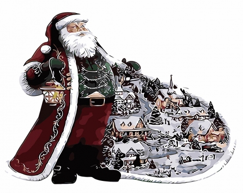 SX- GX1849  Paint by numbers - Santa Claus