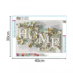 SX-S10109  40X30cm  Diamond Painting Kits - Flower