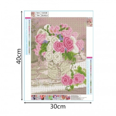 SX-S10108  30X40cm  Diamond Painting Kits -  Flower